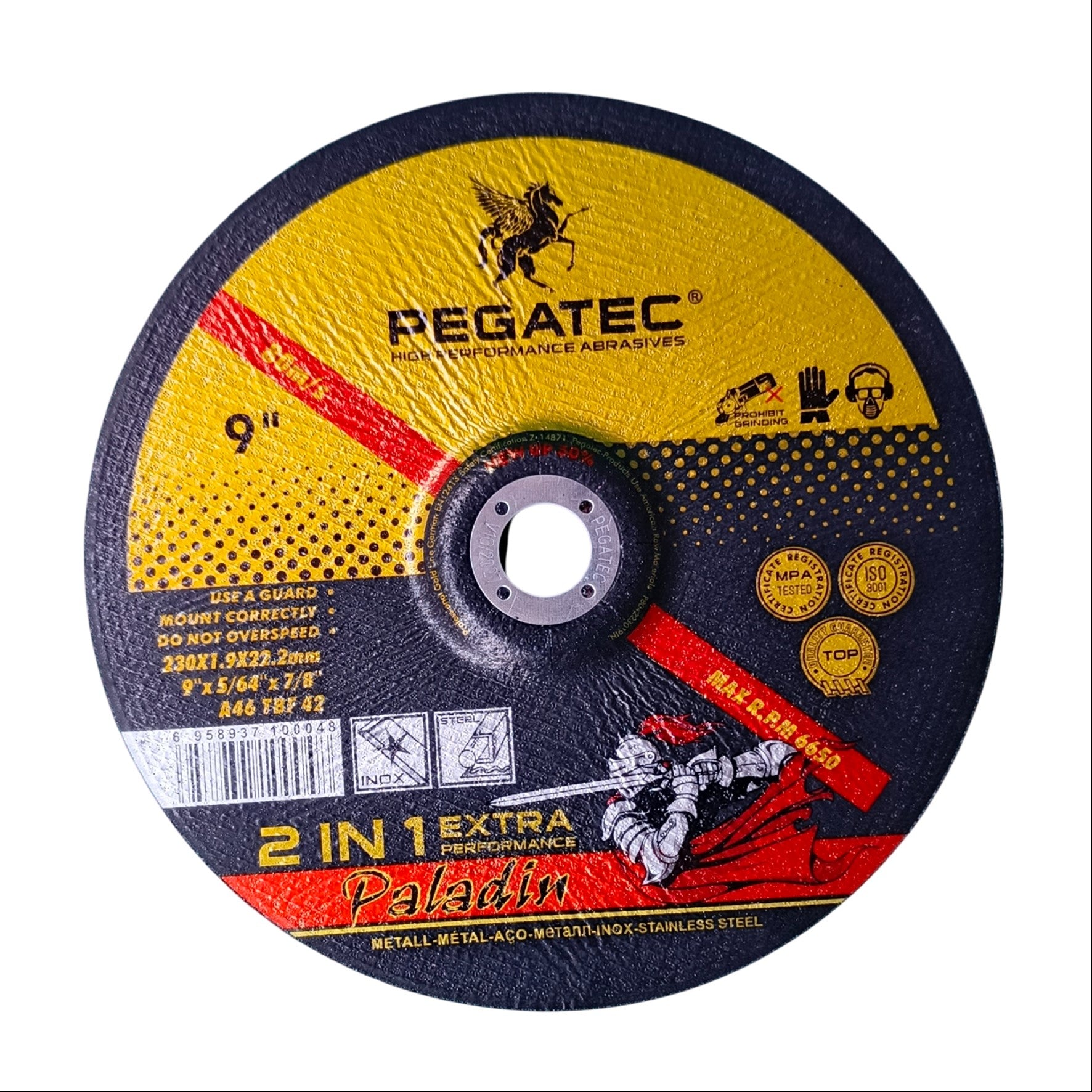 PEGATEC Cutting Disc Size 9″ (230×1.9×22.2mm)